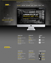 iWeb Template: Black Style Theme