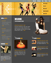 iWeb Template: Entertainment Theme