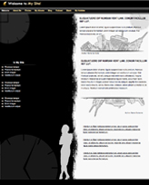 iWeb Template: Black and White