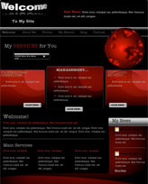iWeb Template: Black Space