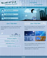 iWeb Template: Blue Style Theme
