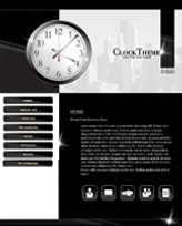 iWeb Template: Clock Theme