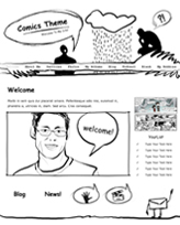 iWeb Template: Comics Theme