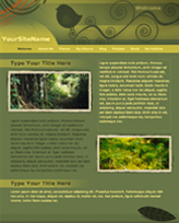 iWeb Template: Greenery Theme