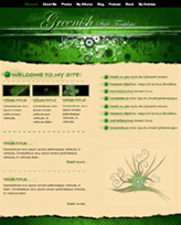 iWeb Template: Greenish Theme