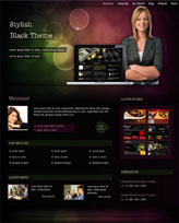 iWeb Template: Stylish Black